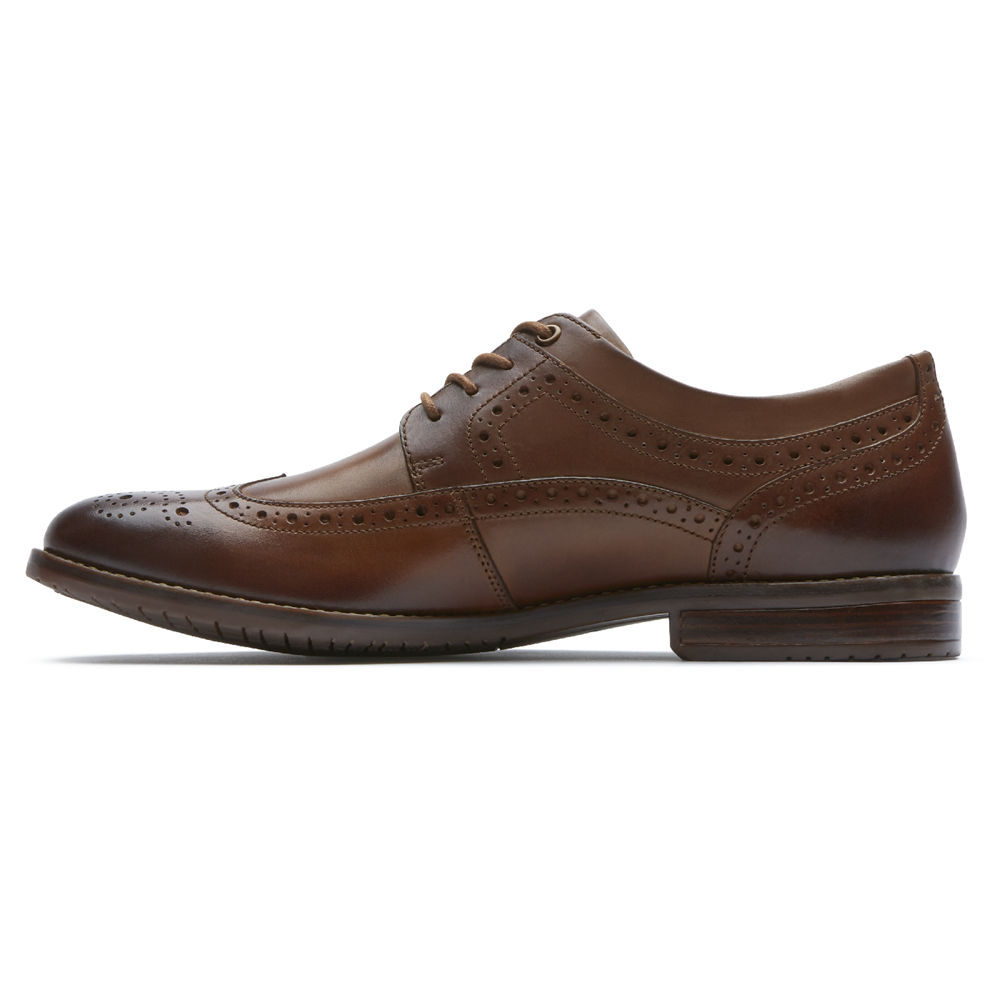 Oxfords Rockport Hombre Mexico - Style Purpose 3 Wingtip Marrom - VPQMT4907